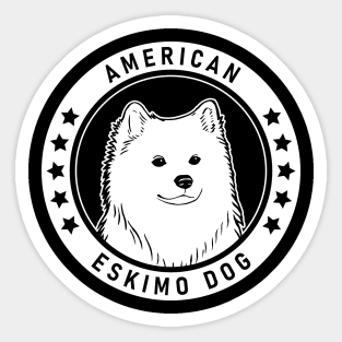 American Eskimo Dog Fan Gift Sticker